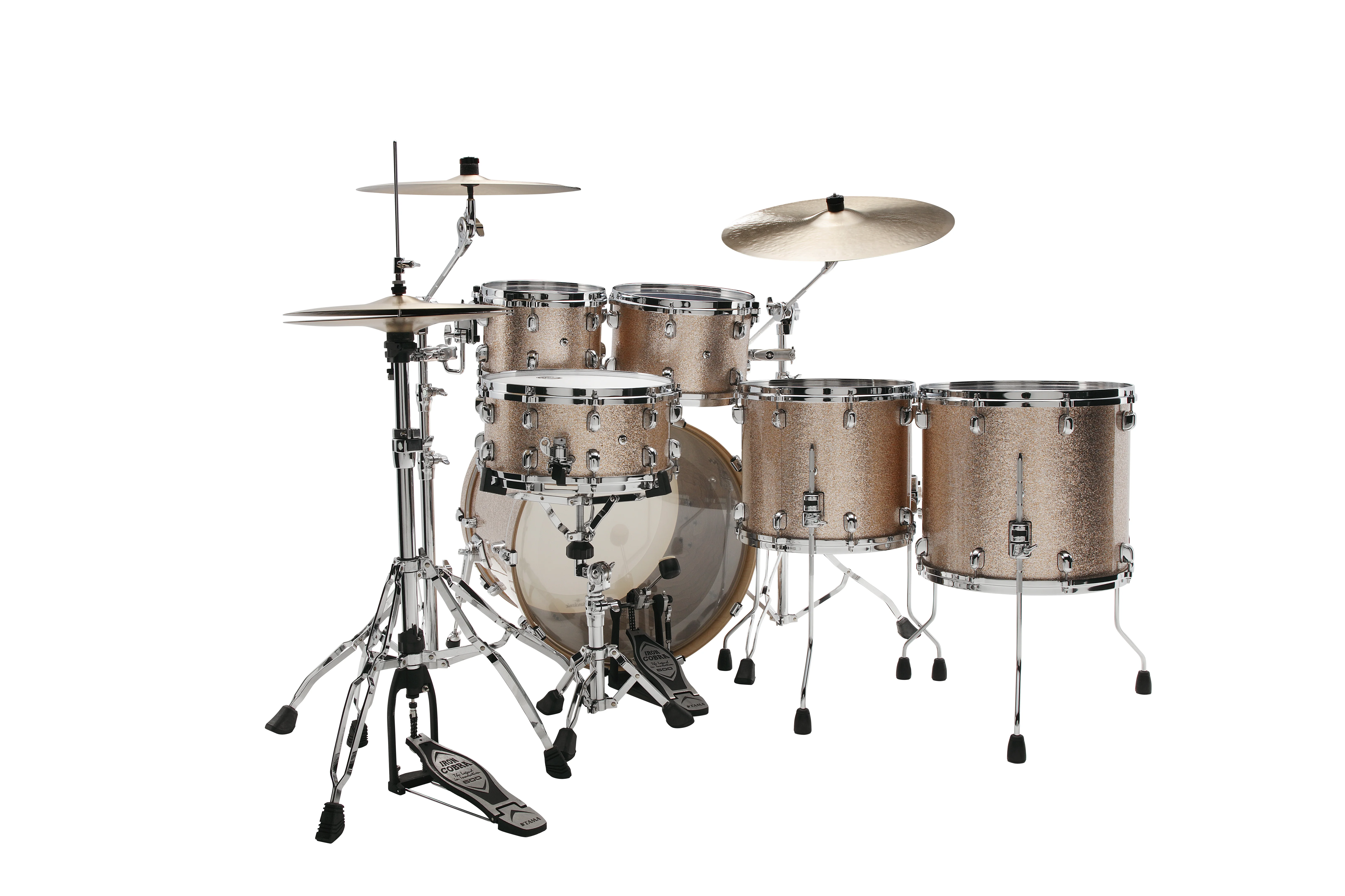 Starclassic Walnut/Birch Duracover Wrap Shell Kit 5 teilig - Vintage Champagne Sparkle